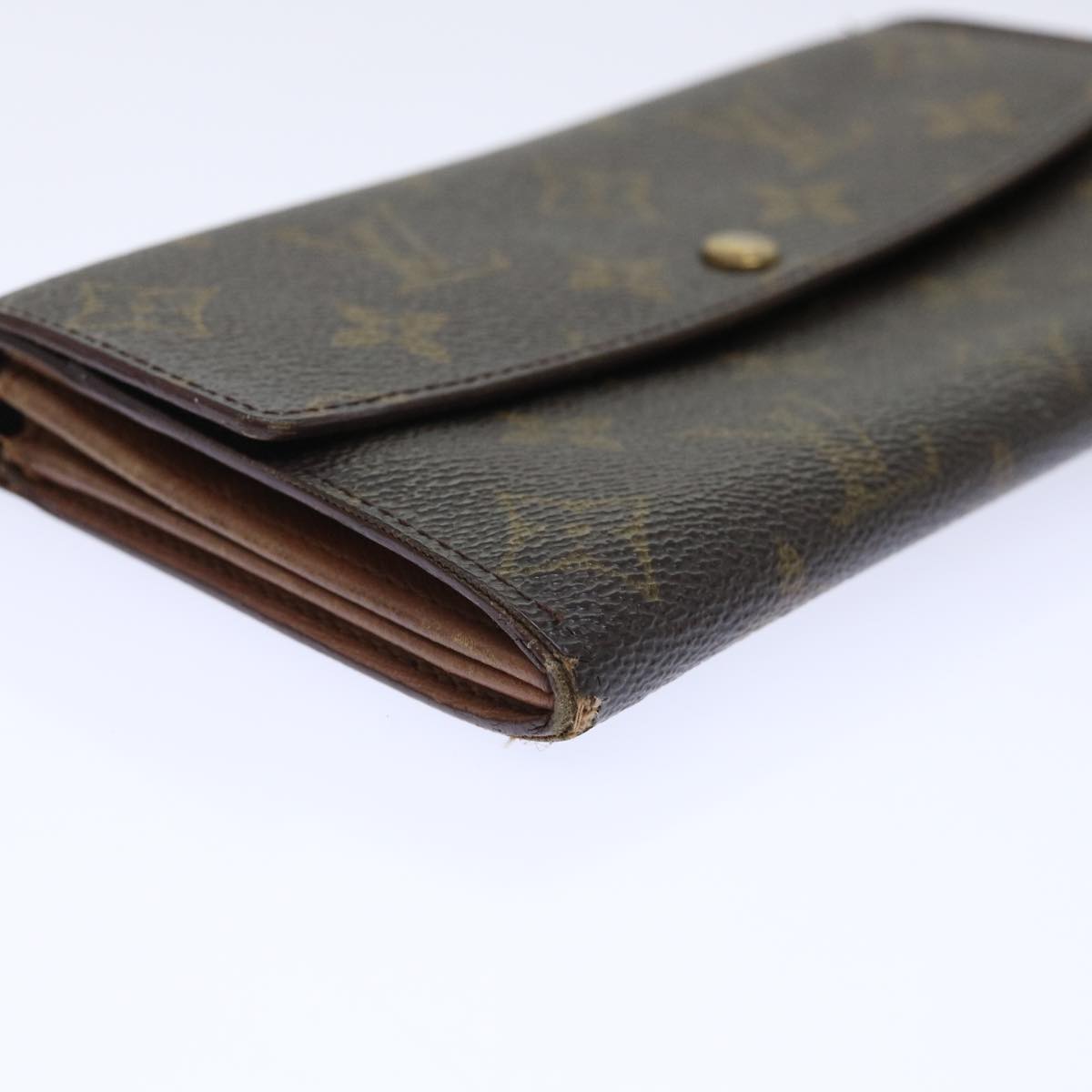 LOUIS VUITTON Monogram Porte Monnaie Bier Cartes Crdit Wallet M61652 Auth 50304