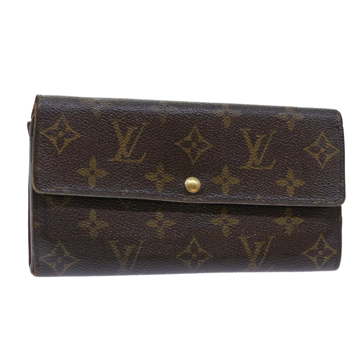 LOUIS VUITTON Monogram Portefeuille Sarah Long Wallet M61734 LV Auth 50306