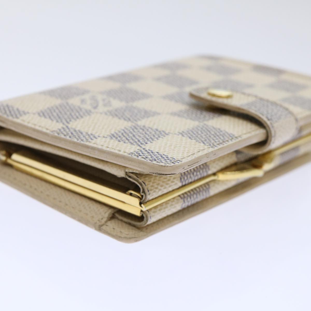 LOUIS VUITTON Damier Azur Portefeuille Viennois Bifold Wallet N61676 Auth 50310