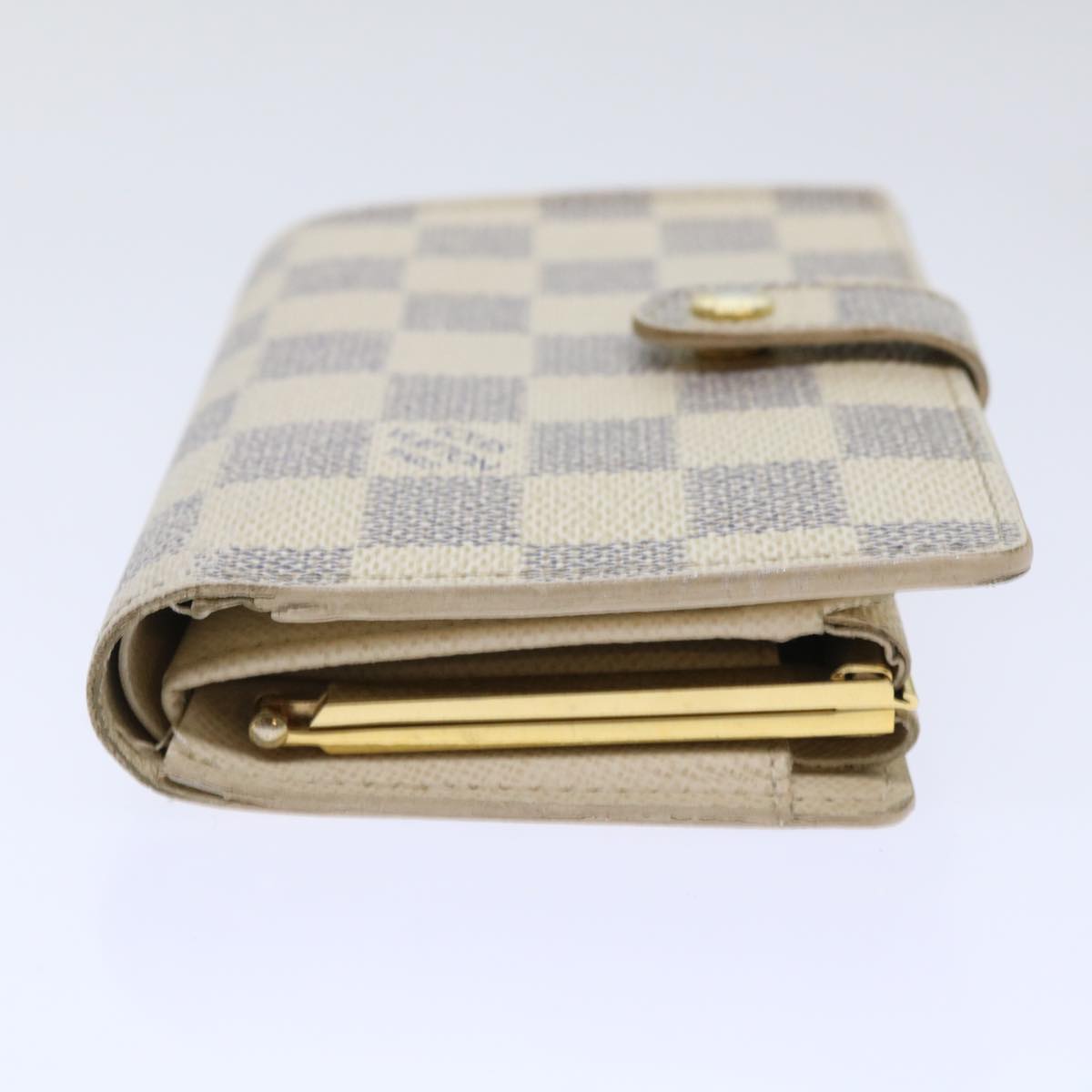 LOUIS VUITTON Damier Azur Portefeuille Viennois Bifold Wallet N61676 Auth 50310