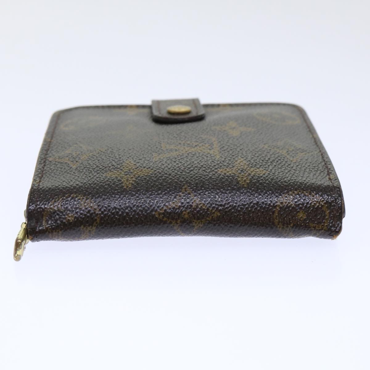 LOUIS VUITTON Monogram Compact Zip Wallet M61667 LV Auth 50312