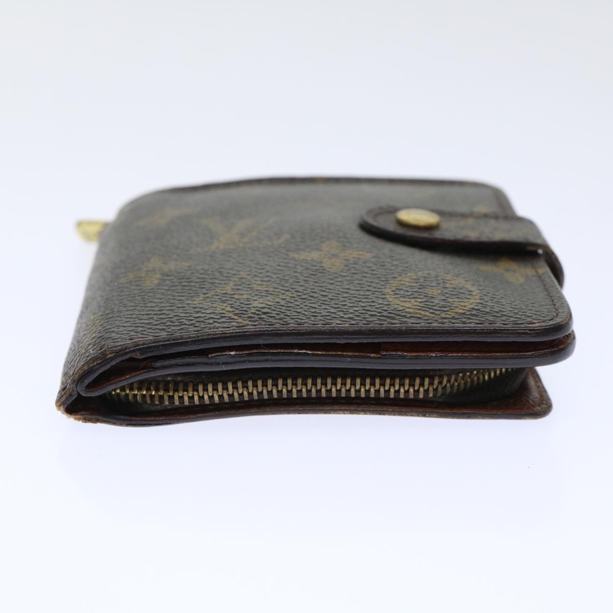 LOUIS VUITTON Monogram Compact Zip Wallet M61667 LV Auth 50312