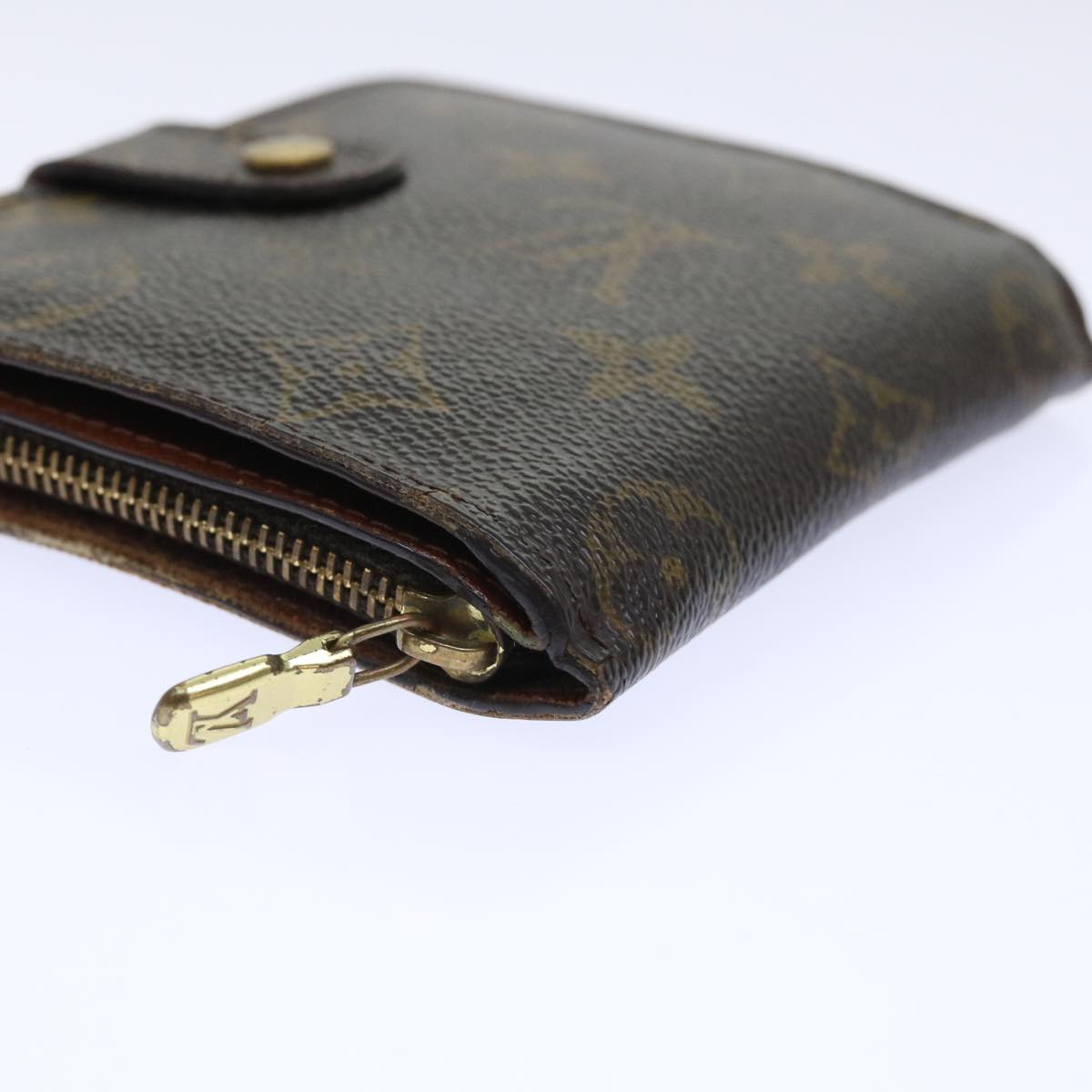 LOUIS VUITTON Monogram Compact Zip Wallet M61667 LV Auth 50312