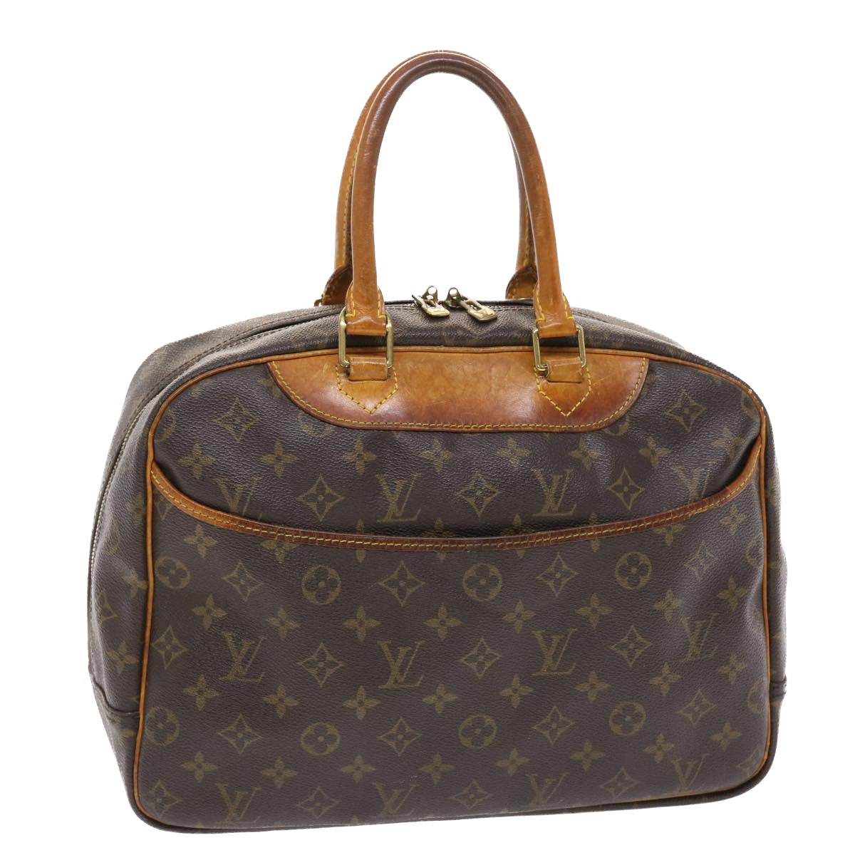 LOUIS VUITTON Monogram Deauville Hand Bag M47270 LV Auth 50336