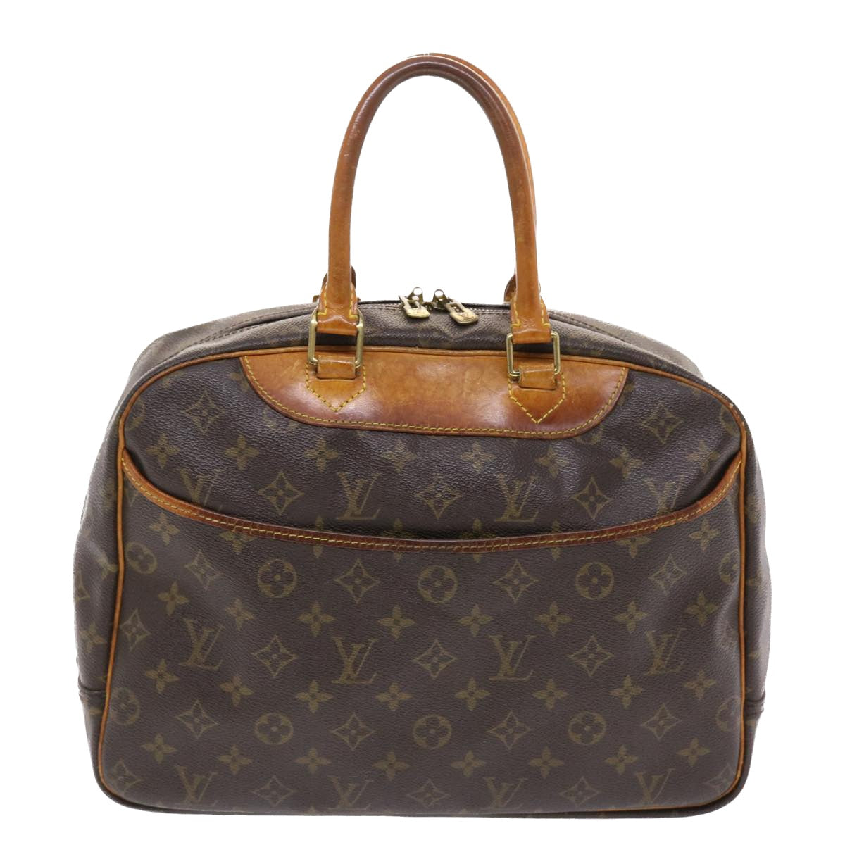 LOUIS VUITTON Monogram Deauville Hand Bag M47270 LV Auth 50336