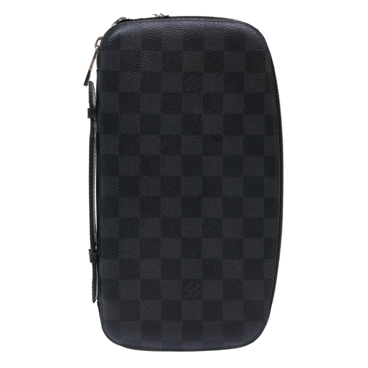 LOUIS VUITTON Damier Graphite Organizer Atoll Travel Case N48255 LV Auth 50337