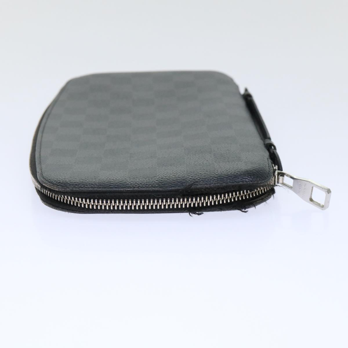 LOUIS VUITTON Damier Graphite Organizer Atoll Travel Case N48255 LV Auth 50337