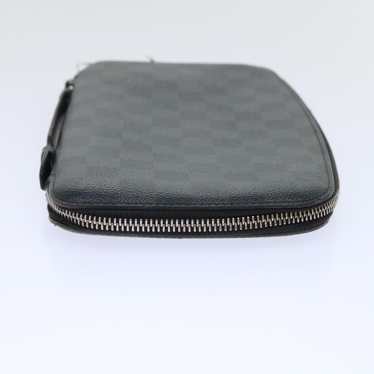 LOUIS VUITTON Damier Graphite Organizer Atoll Travel Case N48255 LV Auth 50337