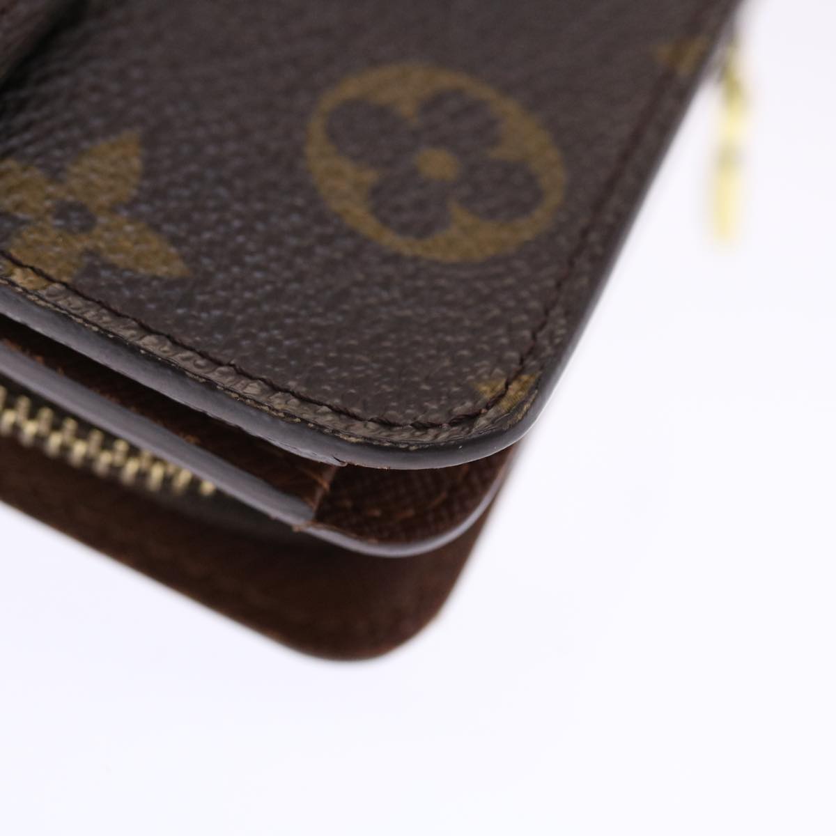 LOUIS VUITTON Monogram Compact Zip Wallet M61667 LV Auth 50449