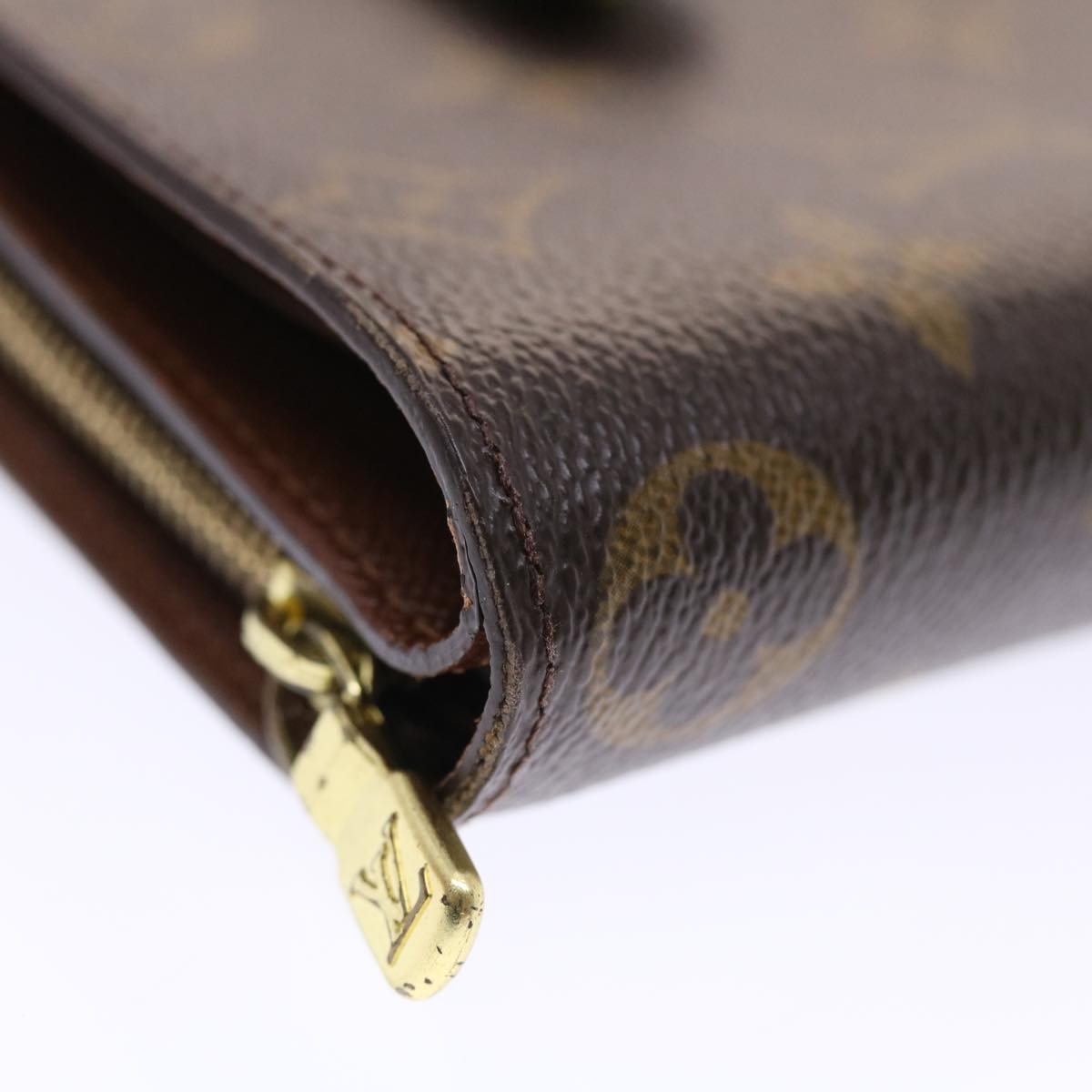 LOUIS VUITTON Monogram Compact Zip Wallet M61667 LV Auth 50449