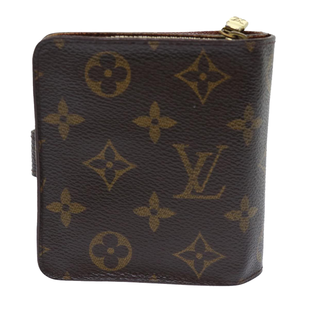 LOUIS VUITTON Monogram Compact Zip Wallet M61667 LV Auth 50455