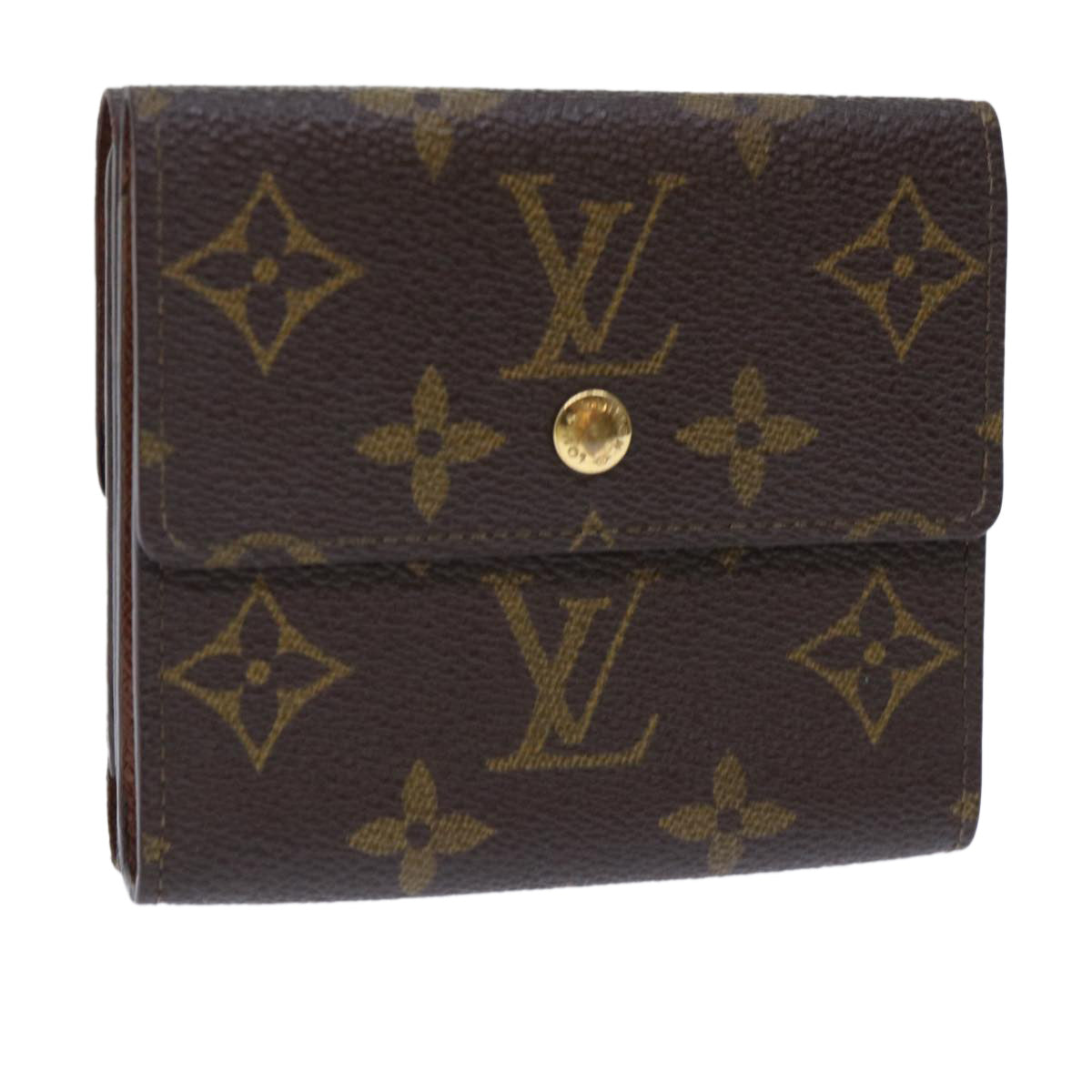 LOUIS VUITTON Monogram Portefeuille Elise Wallet M61654 LV Auth 50456