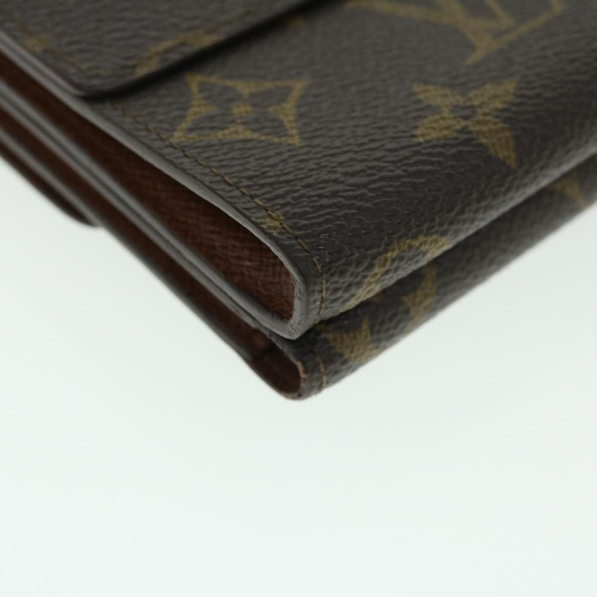 LOUIS VUITTON Monogram Portefeuille Elise Wallet M61654 LV Auth 50456