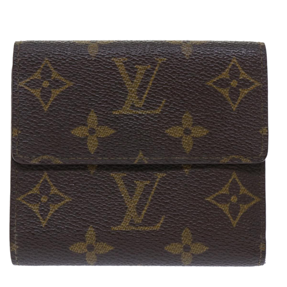 LOUIS VUITTON Monogram Portefeuille Elise Wallet M61654 LV Auth 50456