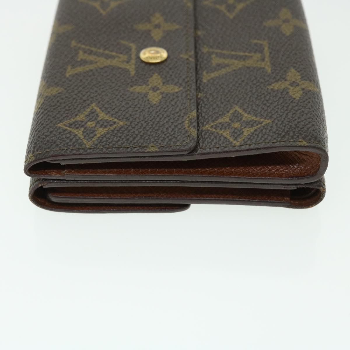 LOUIS VUITTON Monogram Portefeuille Elise Wallet M61654 LV Auth 50456