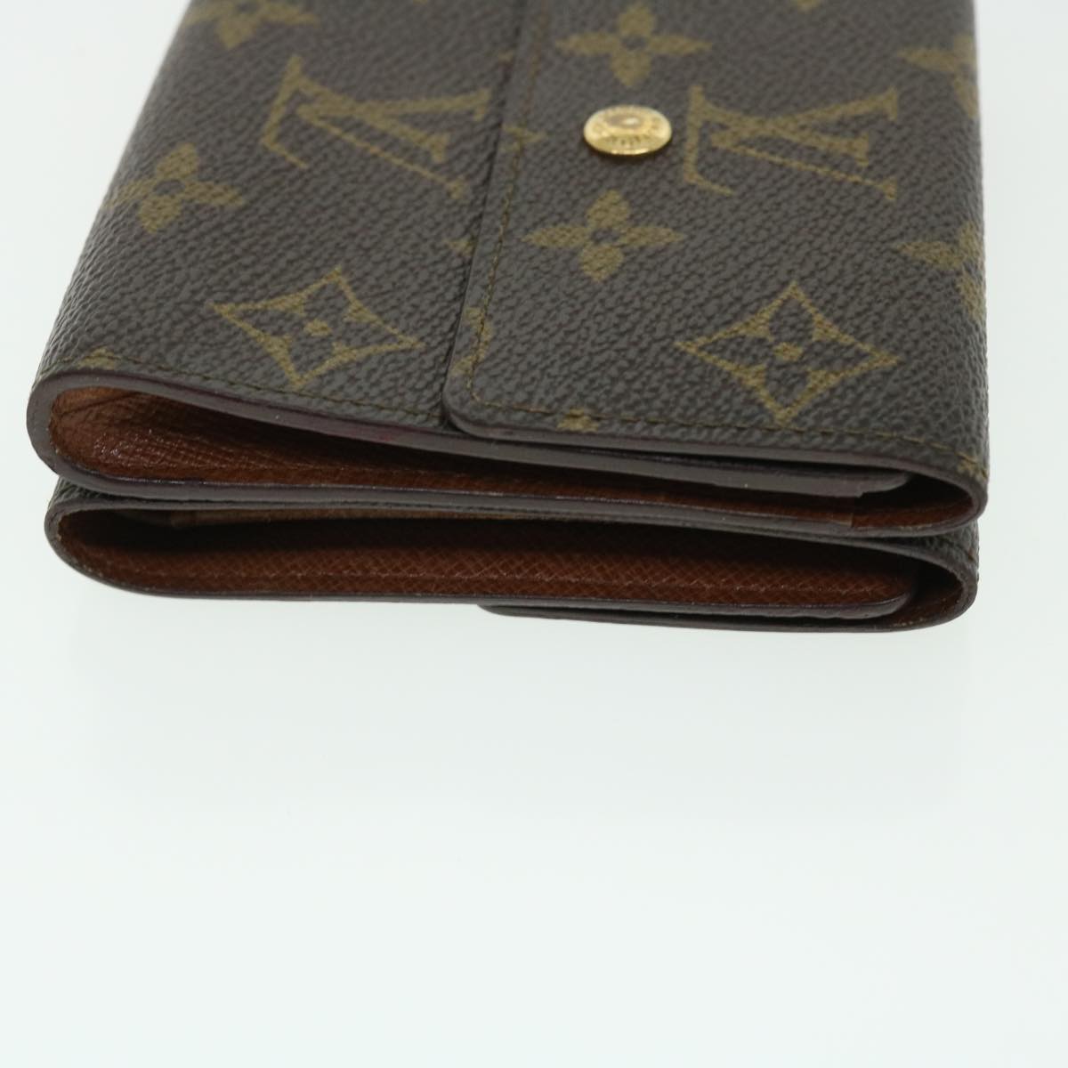 LOUIS VUITTON Monogram Portefeuille Elise Wallet M61654 LV Auth 50456