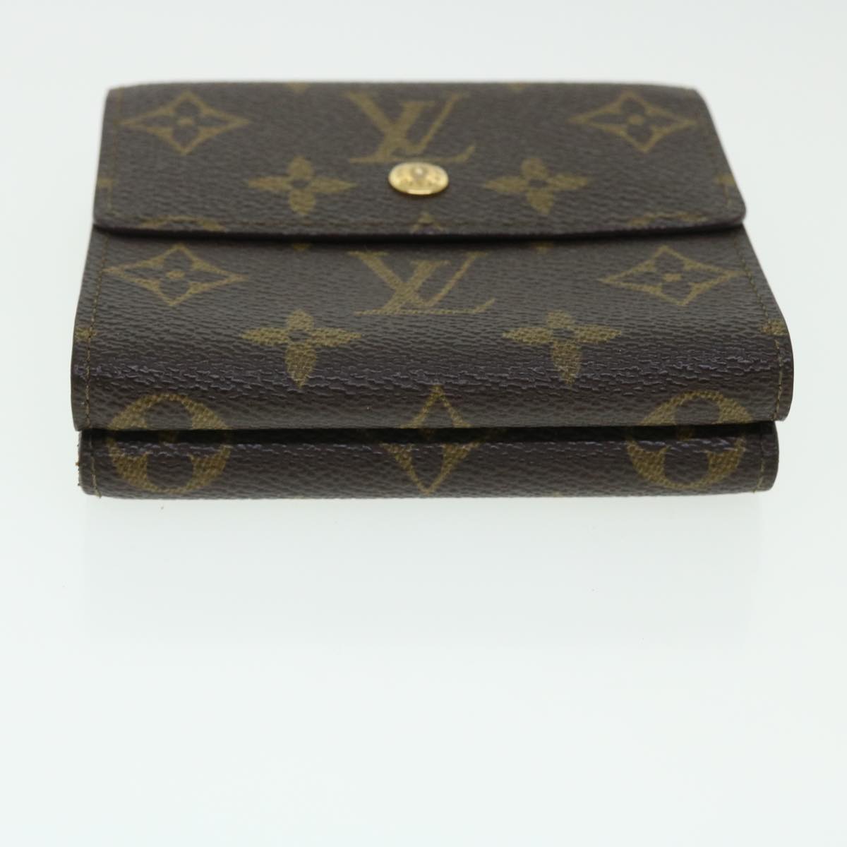 LOUIS VUITTON Monogram Portefeuille Elise Wallet M61654 LV Auth 50456