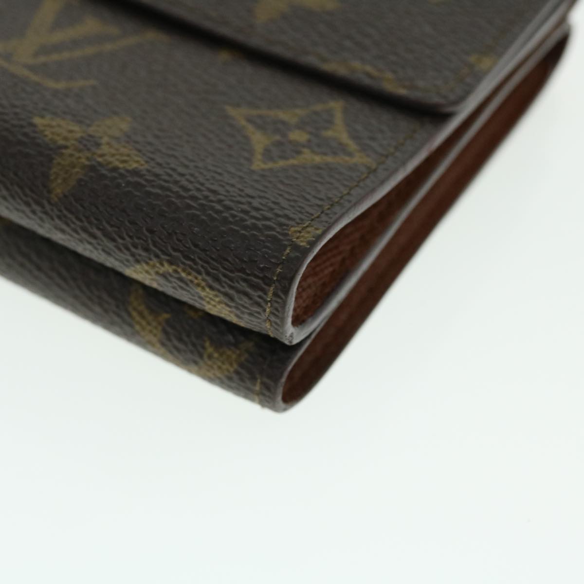 LOUIS VUITTON Monogram Portefeuille Elise Wallet M61654 LV Auth 50456