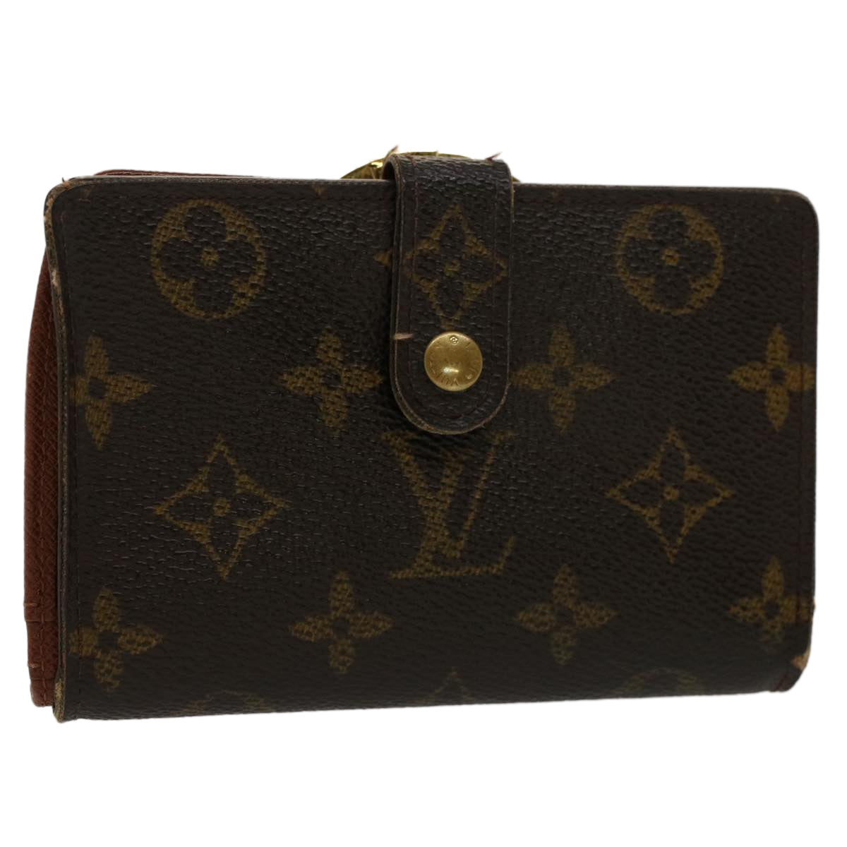 LOUIS VUITTON Monogram Porte Monnaie Billets Viennois Wallet M61663 Auth 50459