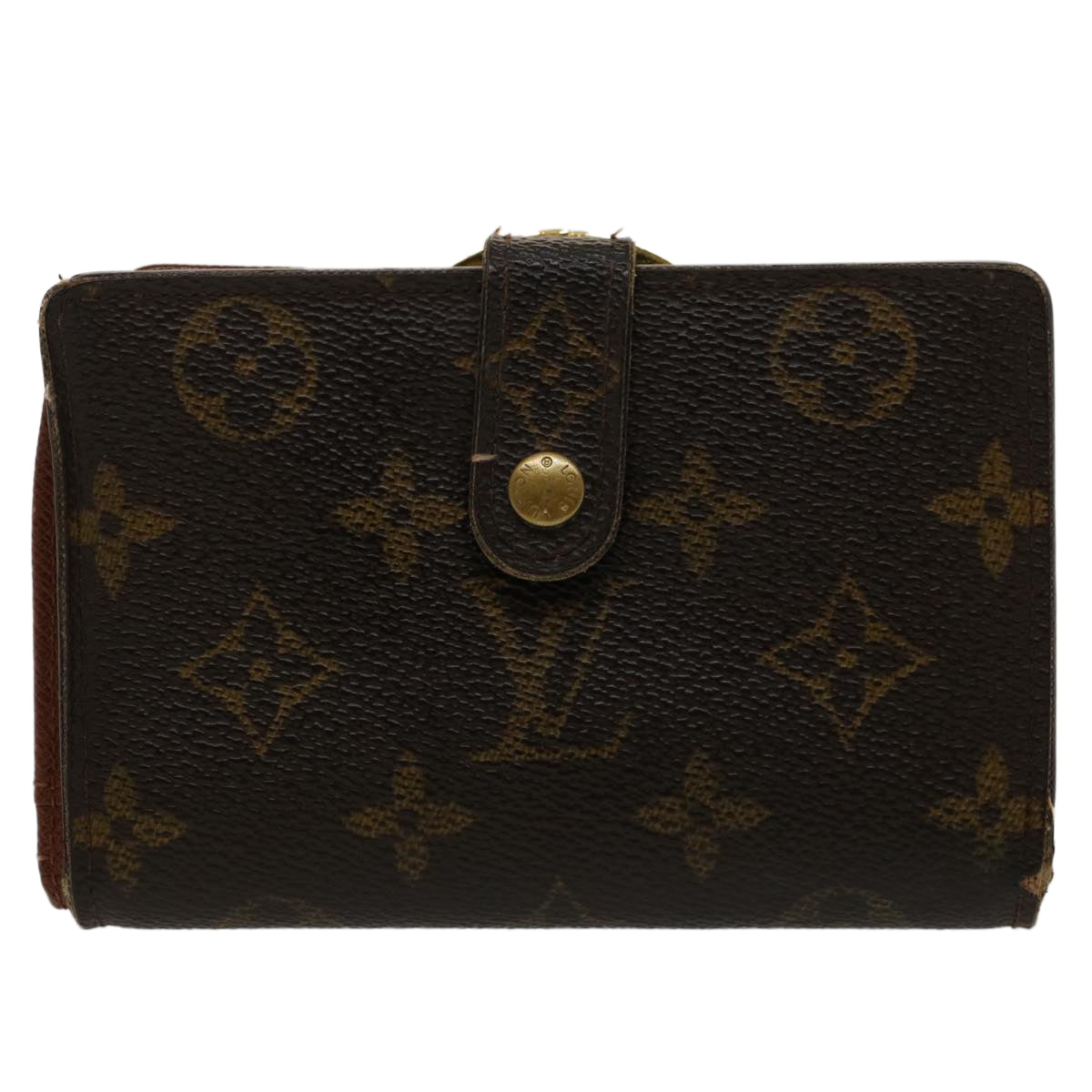 LOUIS VUITTON Monogram Porte Monnaie Billets Viennois Wallet M61663 Auth 50459