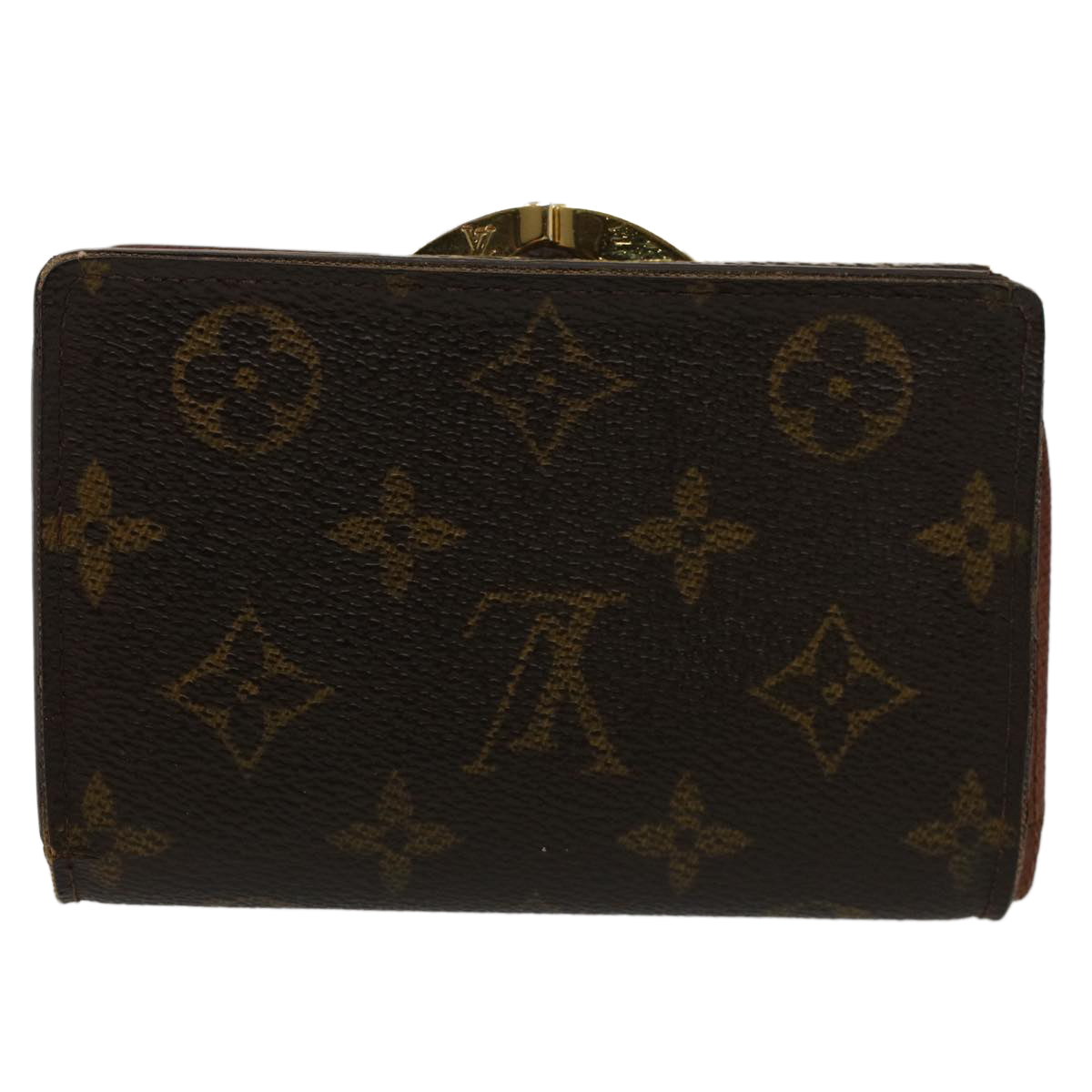 LOUIS VUITTON Monogram Porte Monnaie Billets Viennois Wallet M61663 Auth 50459