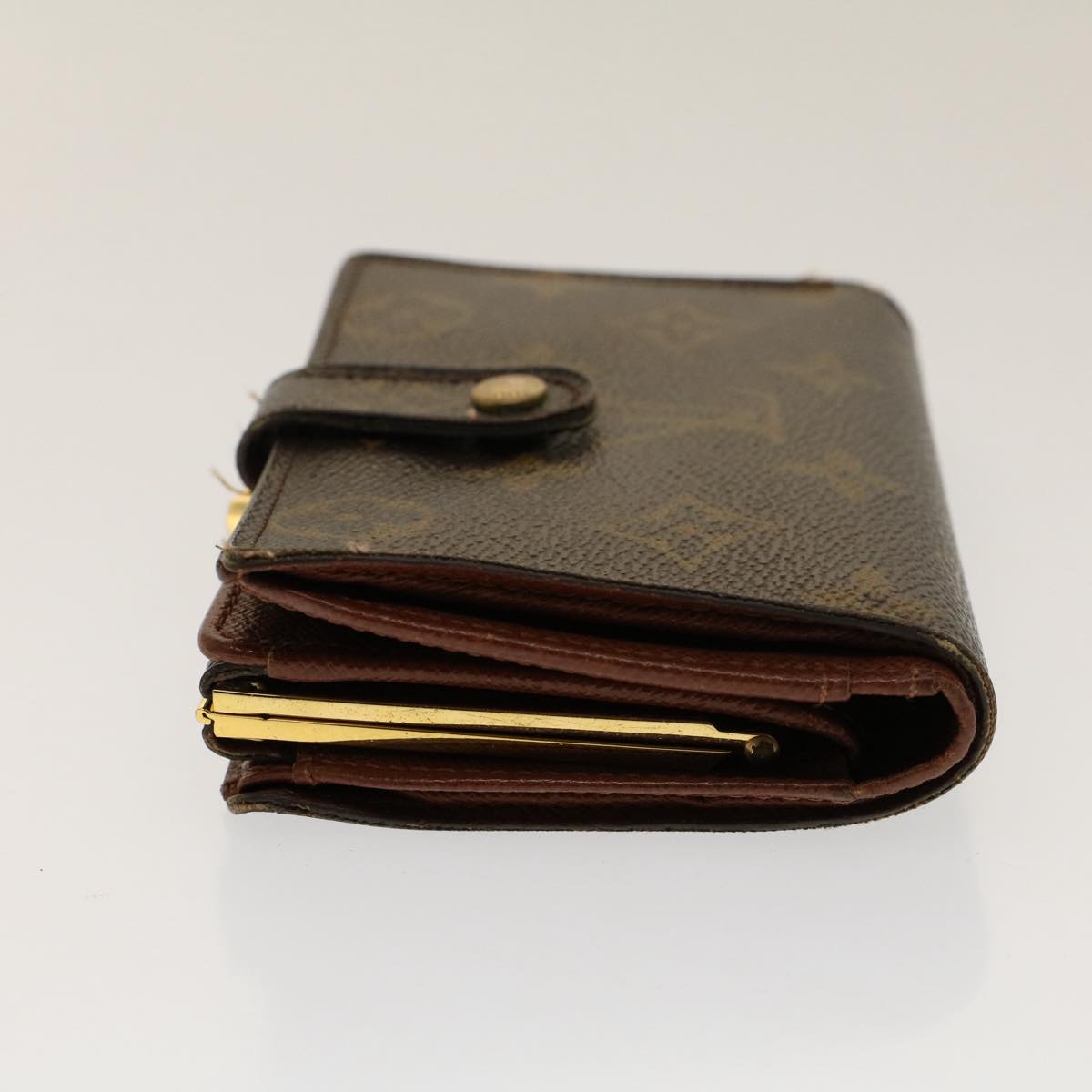 LOUIS VUITTON Monogram Porte Monnaie Billets Viennois Wallet M61663 Auth 50459