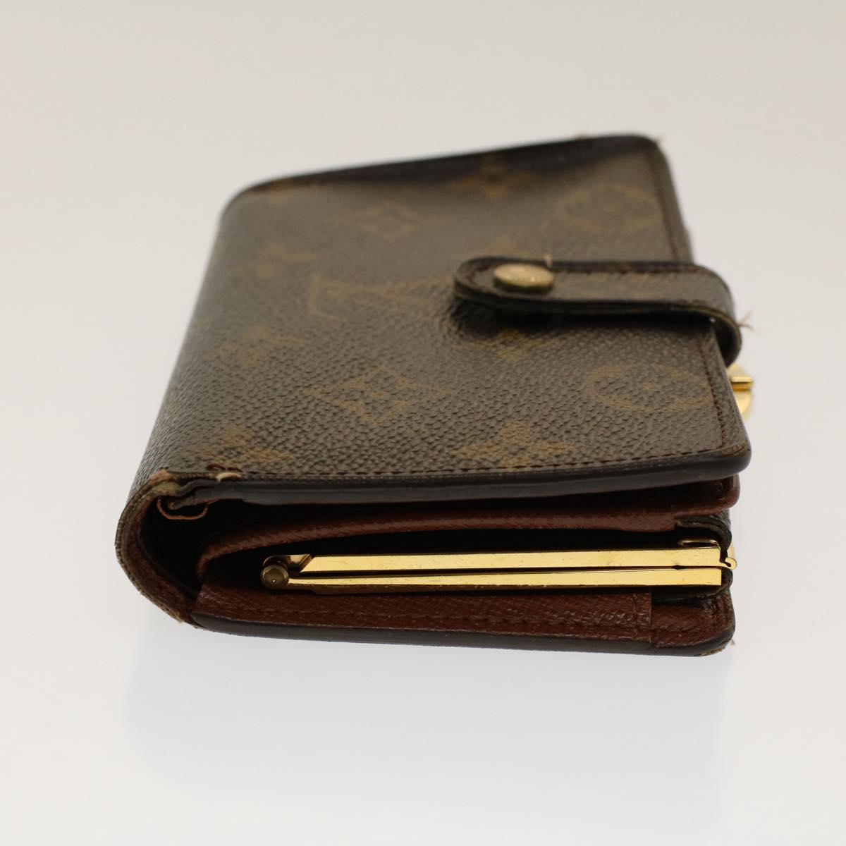 LOUIS VUITTON Monogram Porte Monnaie Billets Viennois Wallet M61663 Auth 50459