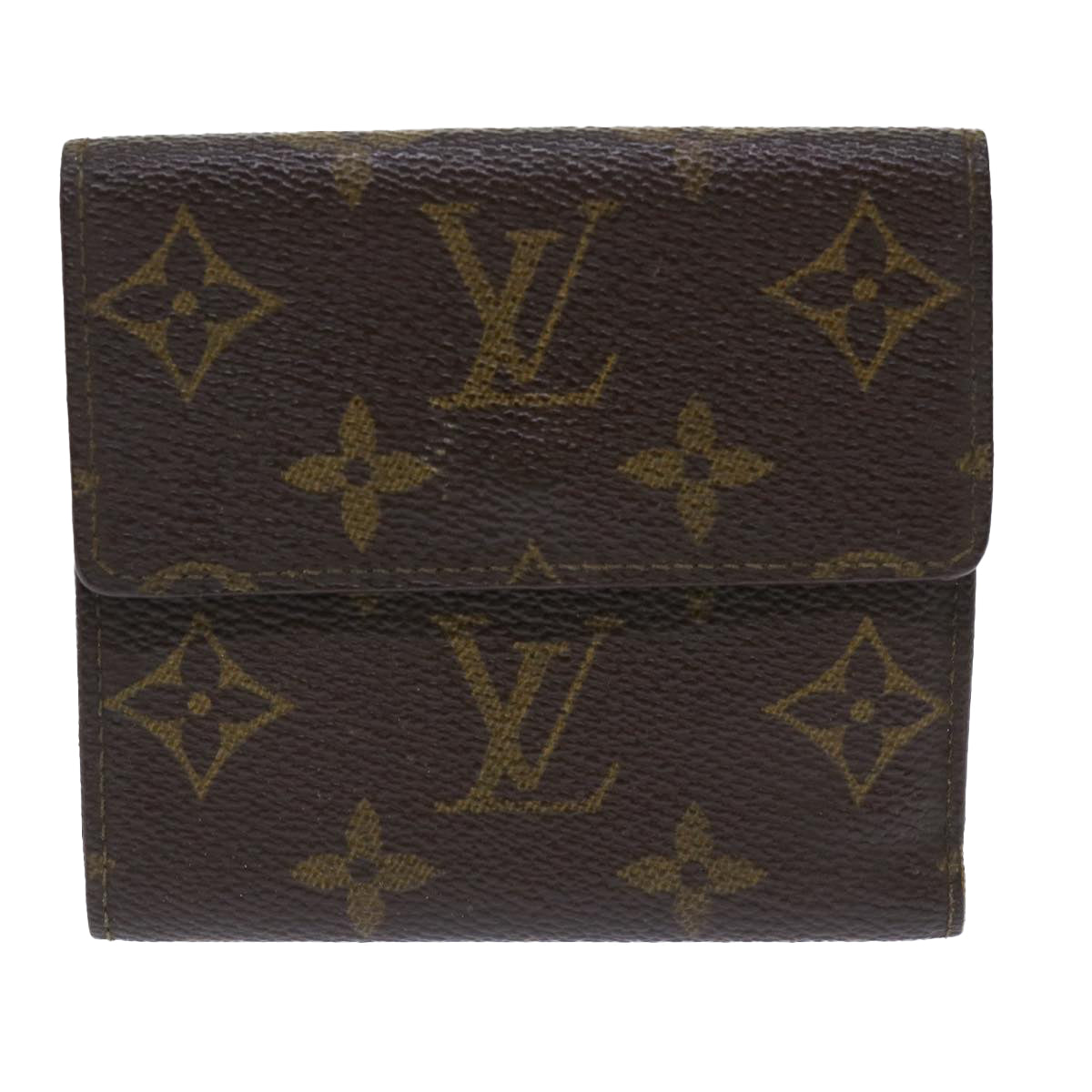 LOUIS VUITTON Monogram Portefeuille Elise Wallet M61654 LV Auth 50461