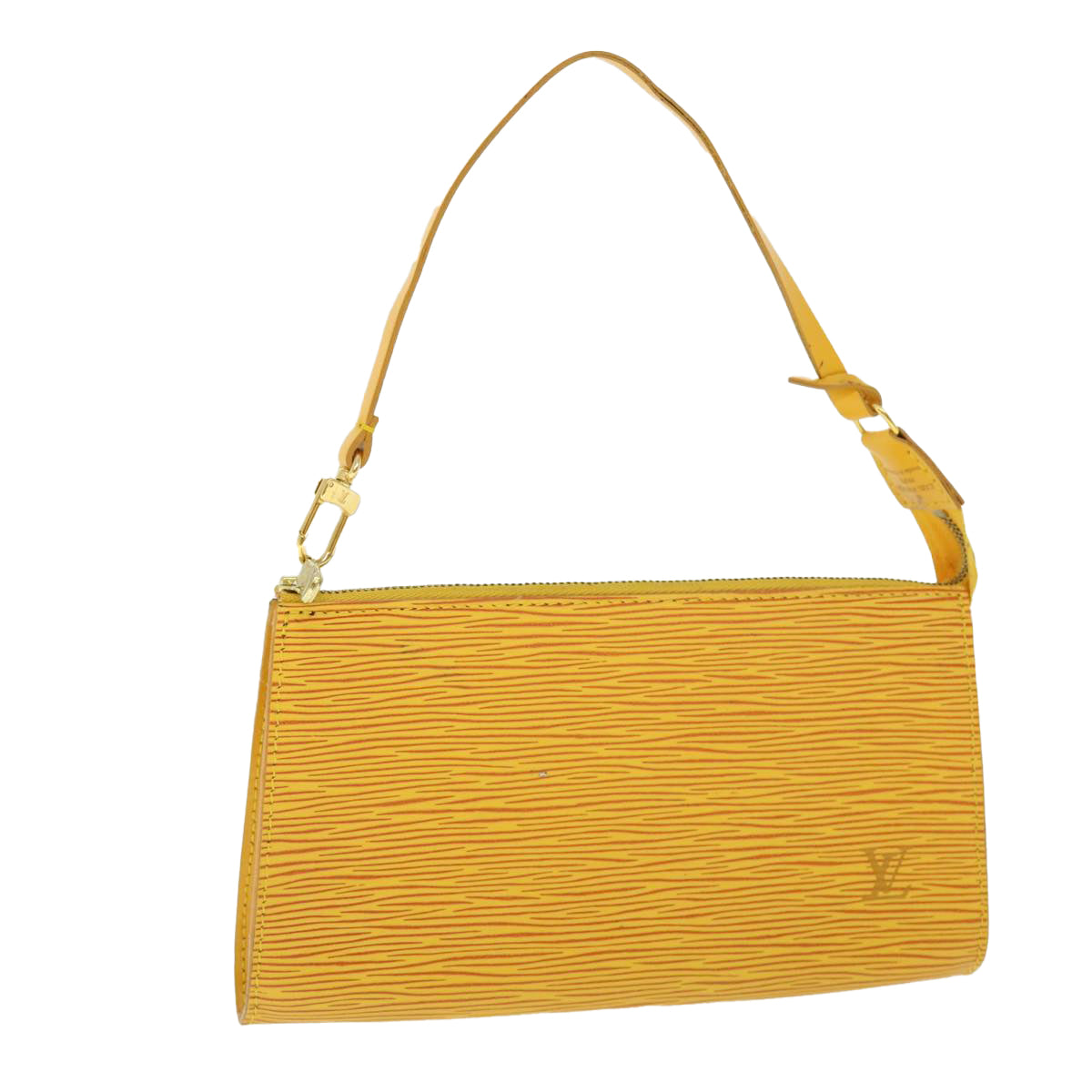 LOUIS VUITTON Epi Pochette Accessoires Pouch Yellow M52989 LV Auth 50469