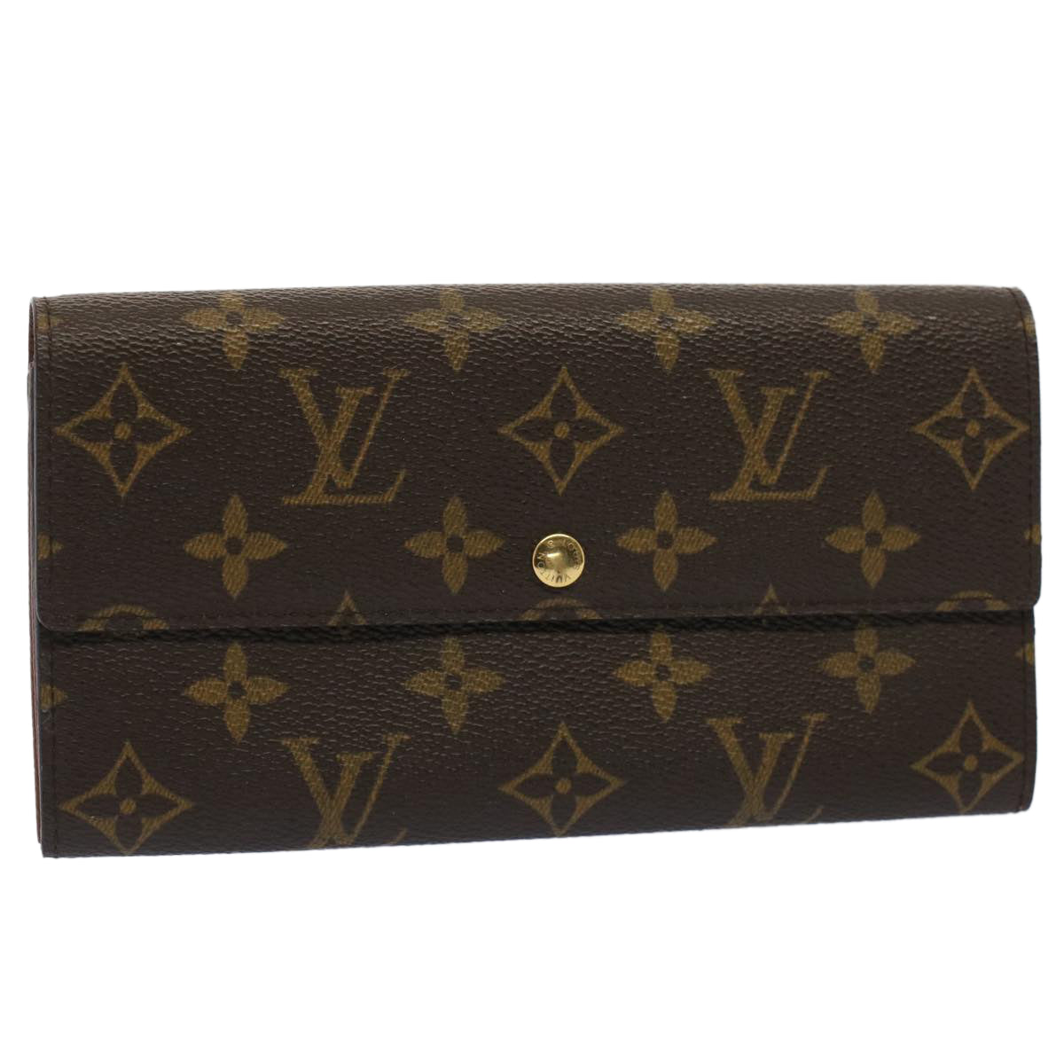 LOUIS VUITTON Monogram Pochette Porte Monnaie Credit Wallet M61725 Auth 50641