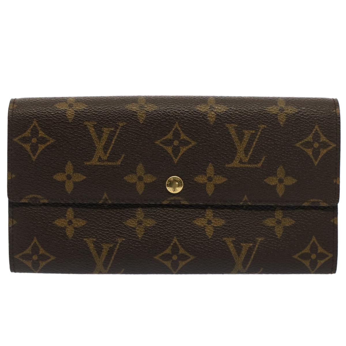 LOUIS VUITTON Monogram Pochette Porte Monnaie Credit Wallet M61725 Auth 50641