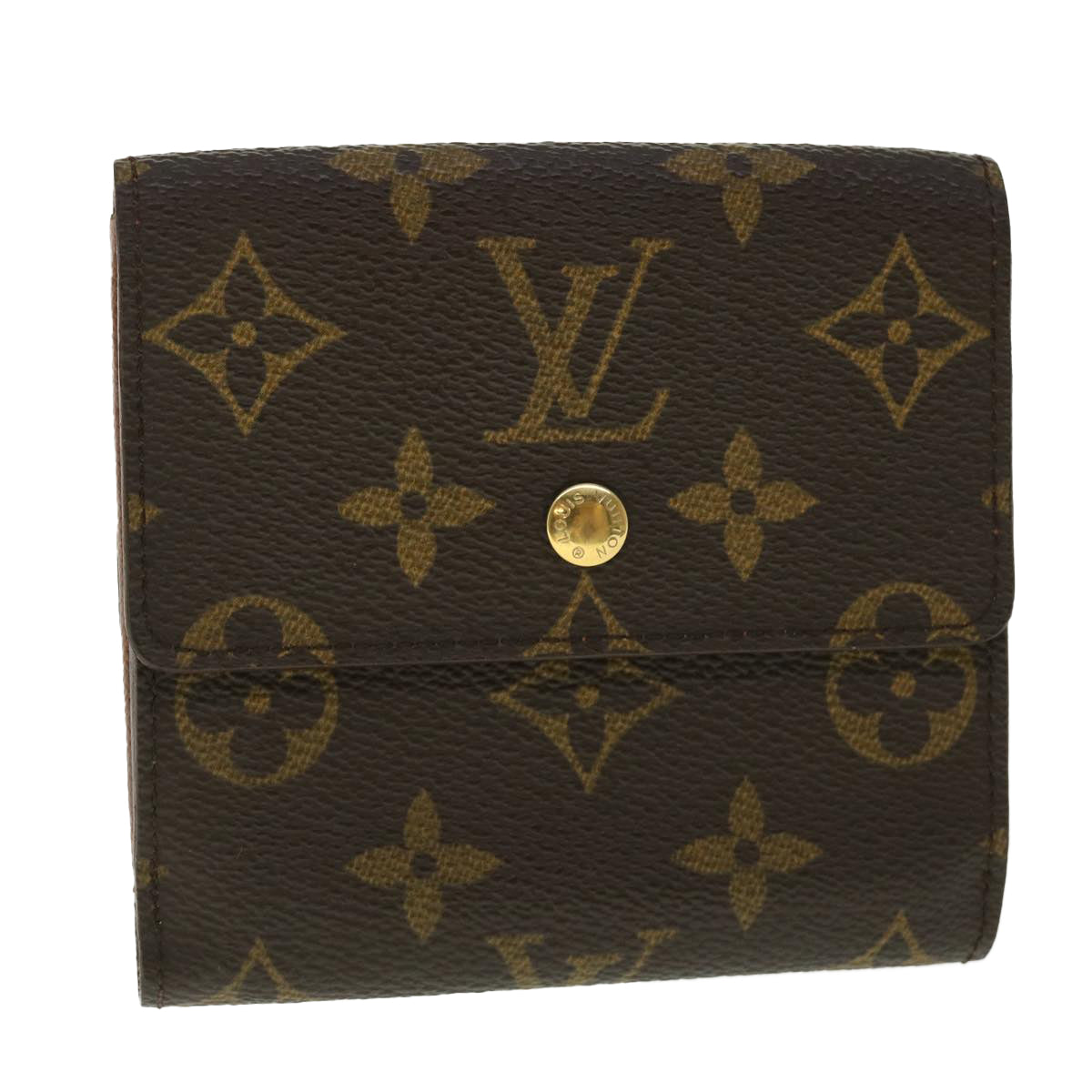 LOUIS VUITTON Monogram Porte Monnaie Bier Cartes Crdit Wallet M61652 Auth 50747