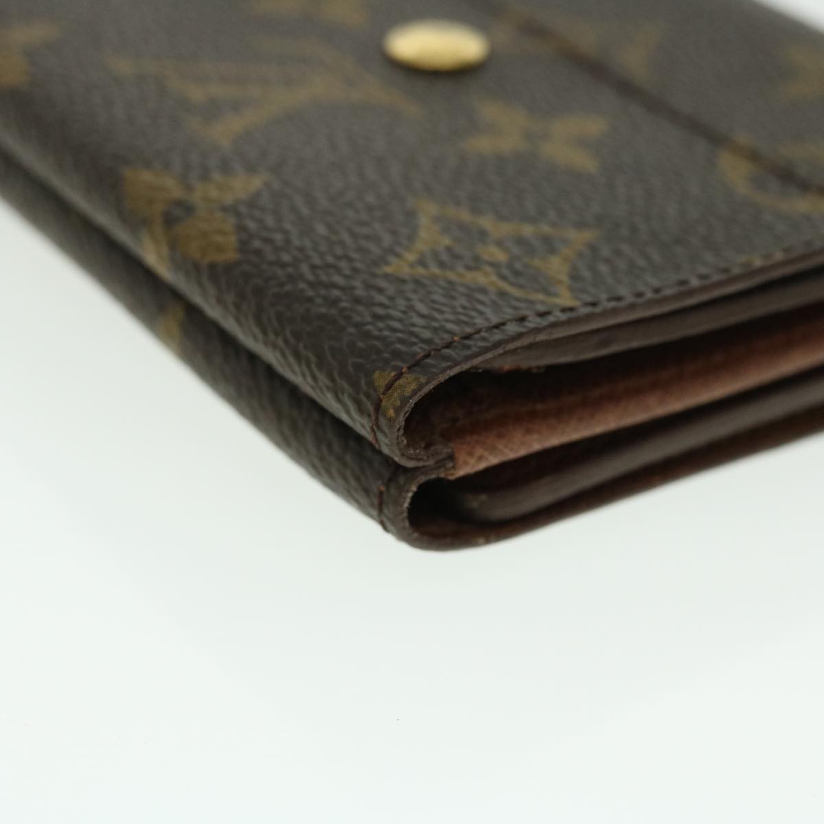 LOUIS VUITTON Monogram Porte Monnaie Bier Cartes Crdit Wallet M61652 Auth 50747