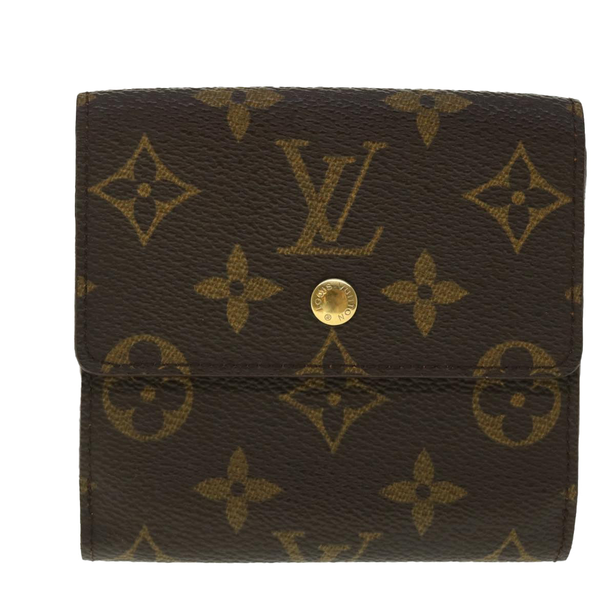 LOUIS VUITTON Monogram Porte Monnaie Bier Cartes Crdit Wallet M61652 Auth 50747