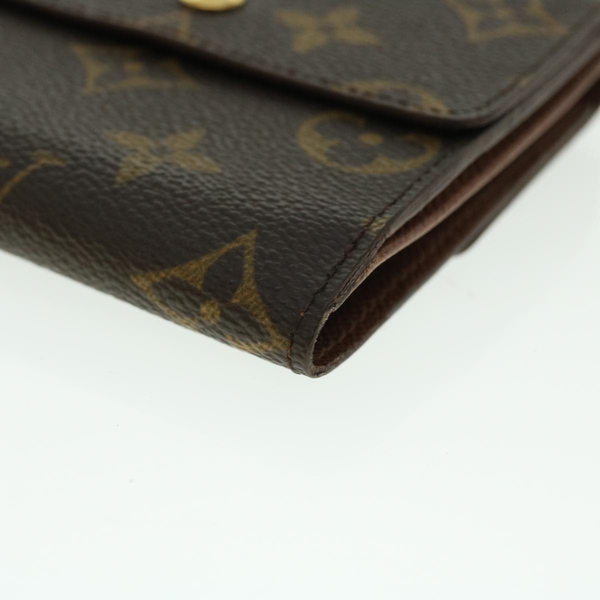 LOUIS VUITTON Monogram Porte Monnaie Bier Cartes Crdit Wallet M61652 Auth 50747