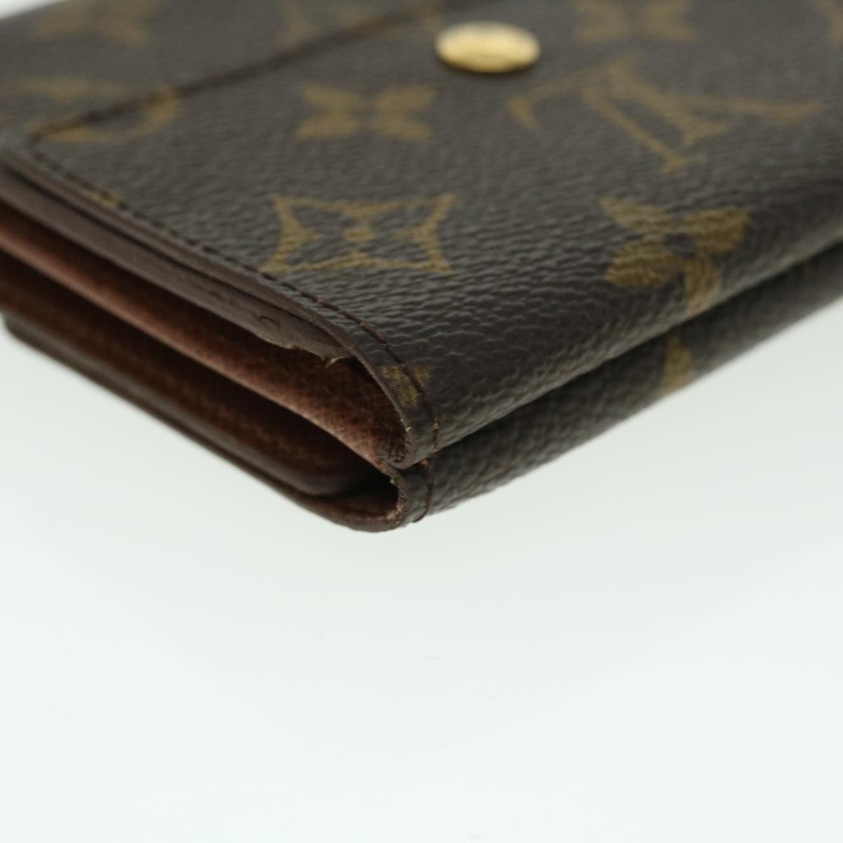 LOUIS VUITTON Monogram Porte Monnaie Bier Cartes Crdit Wallet M61652 Auth 50747