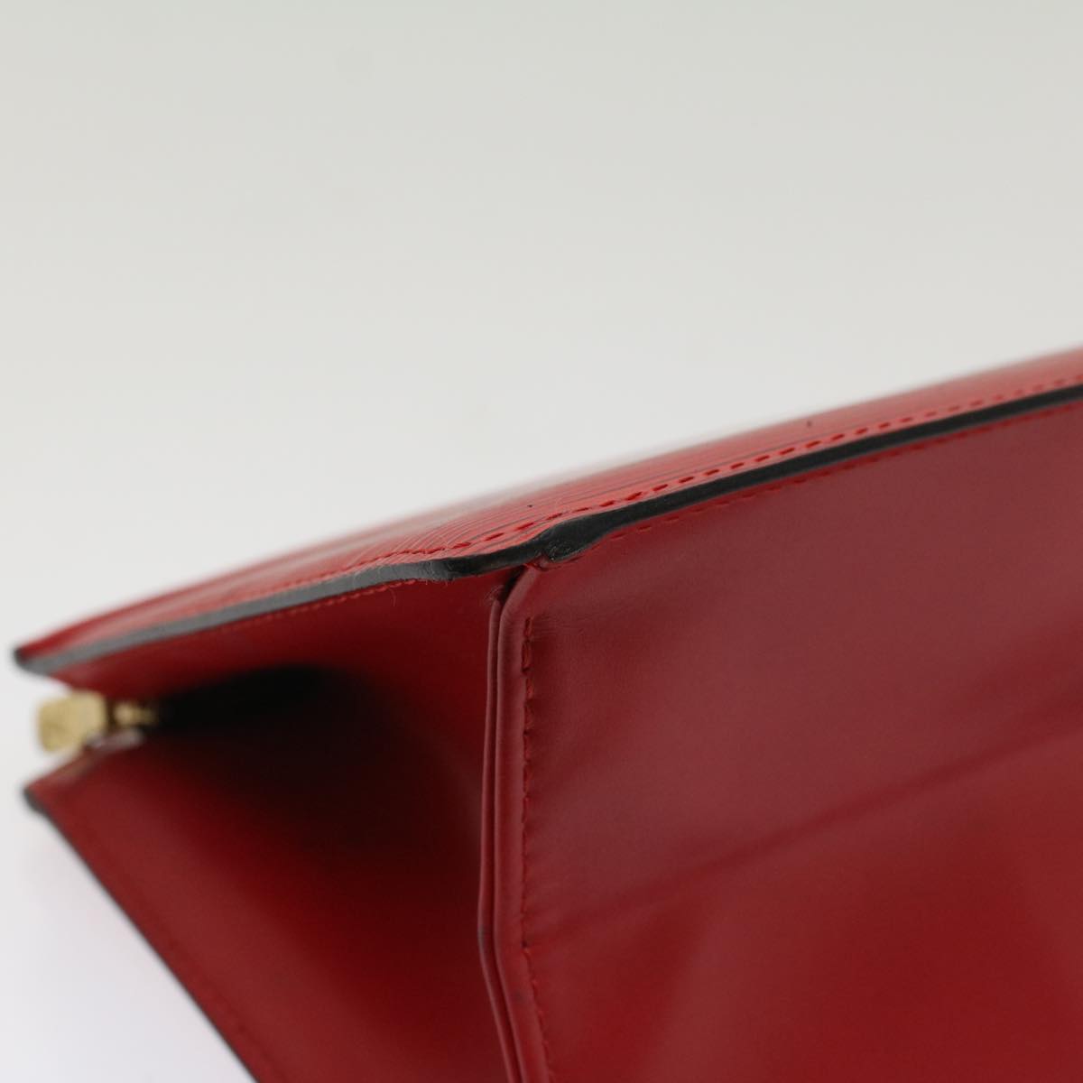 LOUIS VUITTON Epi Trousse Crete Clutch Bag Red M48407 LV Auth 50785