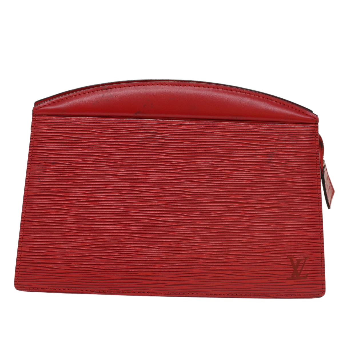 LOUIS VUITTON Epi Trousse Crete Clutch Bag Red M48407 LV Auth 50785