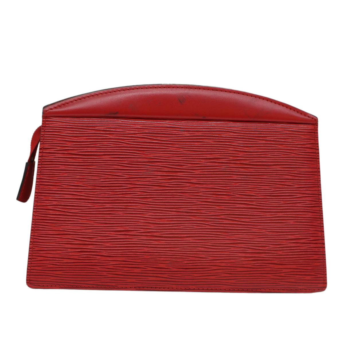 LOUIS VUITTON Epi Trousse Crete Clutch Bag Red M48407 LV Auth 50785