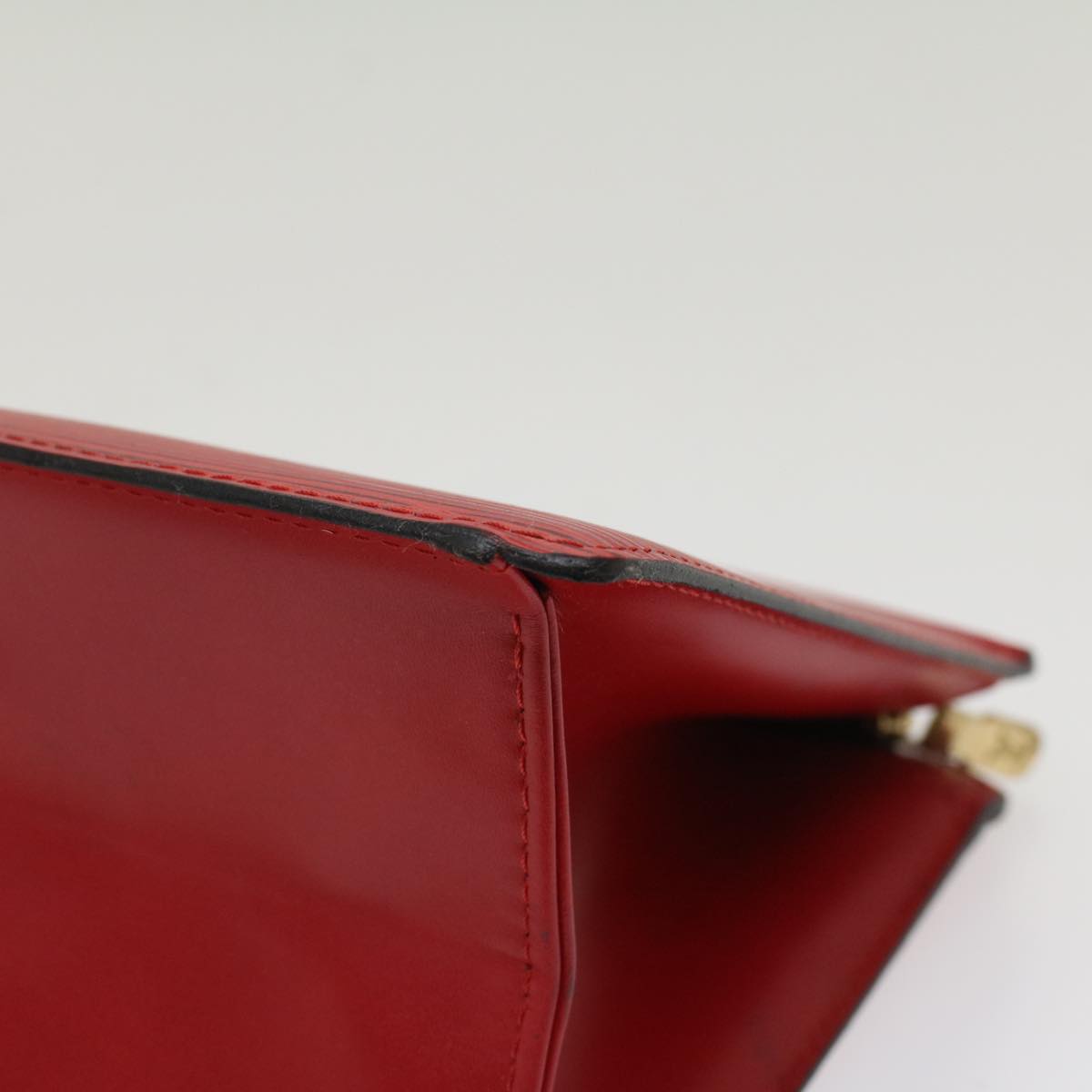 LOUIS VUITTON Epi Trousse Crete Clutch Bag Red M48407 LV Auth 50785