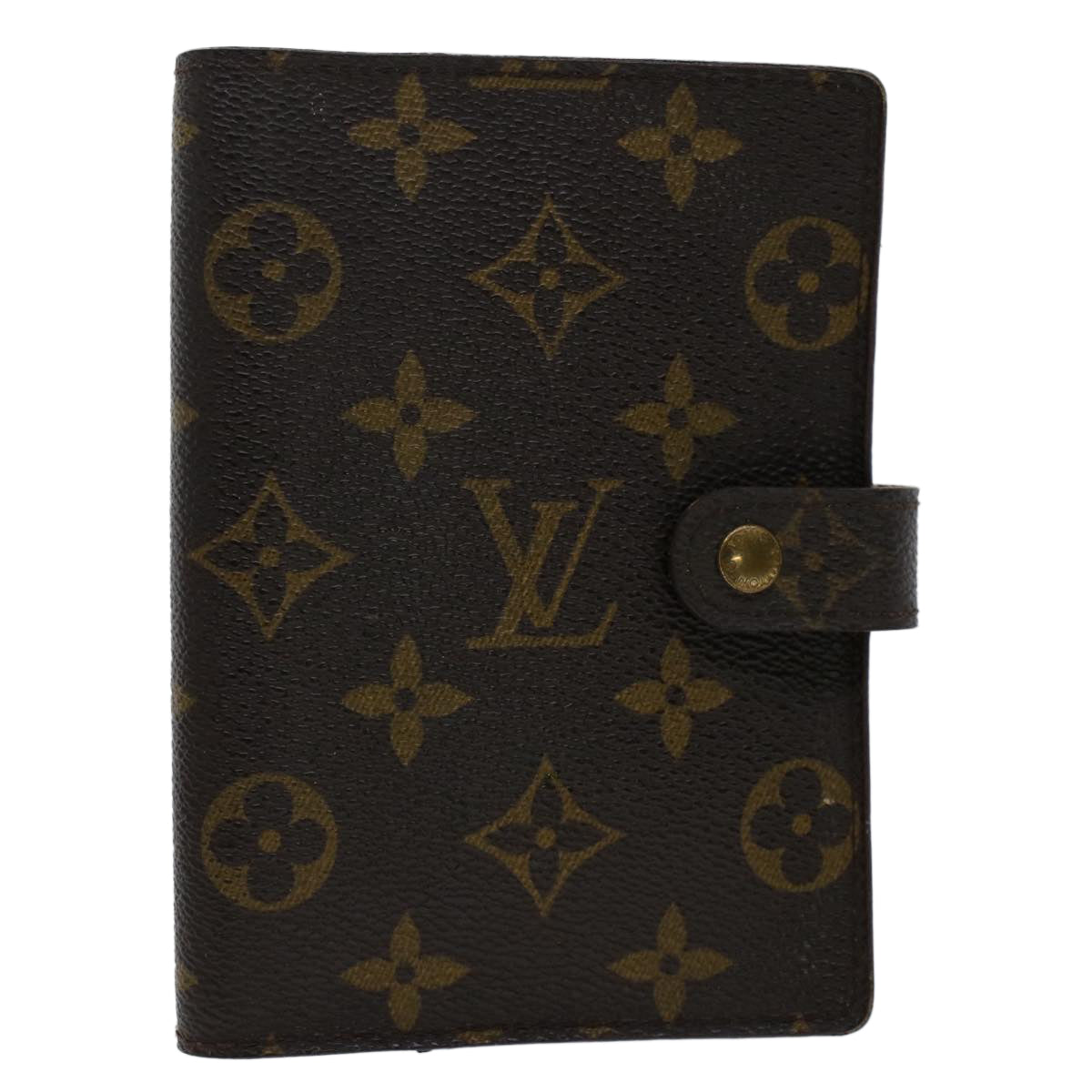 LOUIS VUITTON Monogram Agenda PM Day Planner Cover R20005 LV Auth 50789