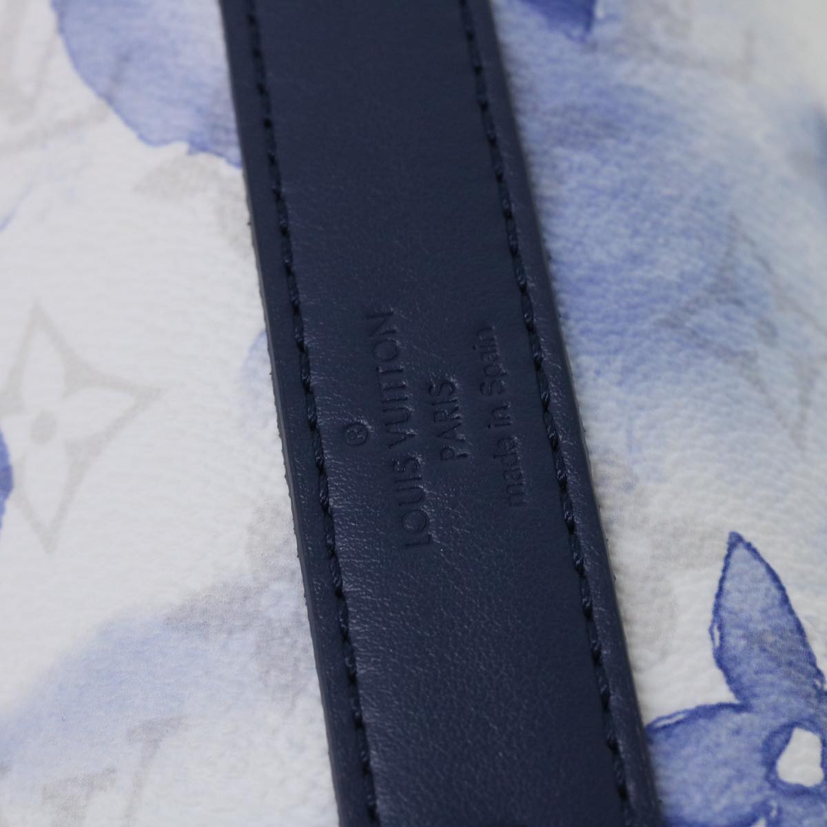 LOUIS VUITTON Monogram Water Color Weekend Tote PM Bag Blue M45756 Auth 50808S