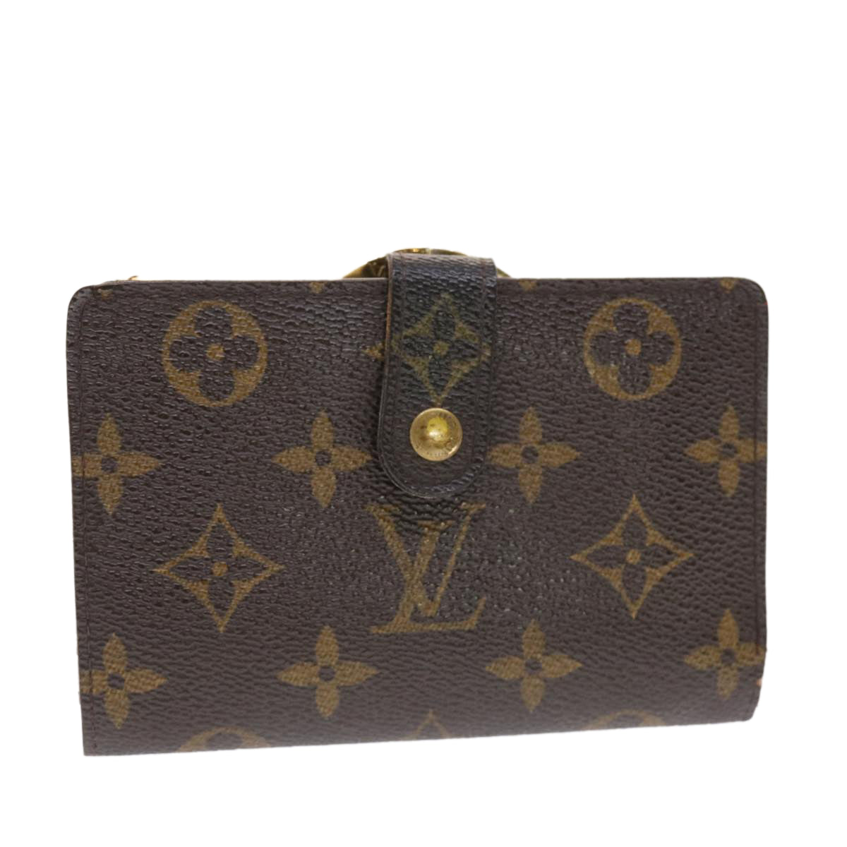 LOUIS VUITTON Monogram Porte Monnaie Billets Viennois Wallet M61663 Auth 50812