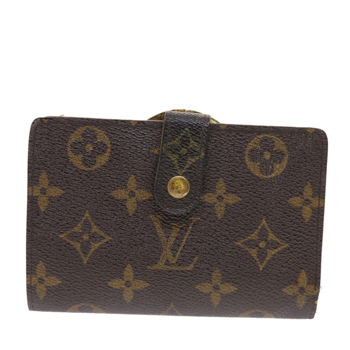 LOUIS VUITTON Monogram Porte Monnaie Billets Viennois Wallet M61663 Auth 50812