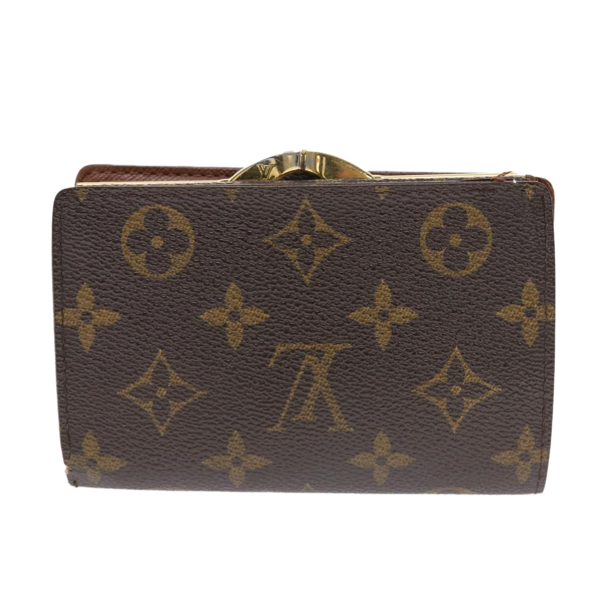 LOUIS VUITTON Monogram Porte Monnaie Billets Viennois Wallet M61663 Auth 50812