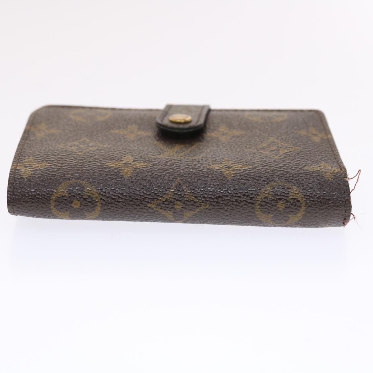 LOUIS VUITTON Monogram Porte Monnaie Billets Viennois Wallet M61663 Auth 50812