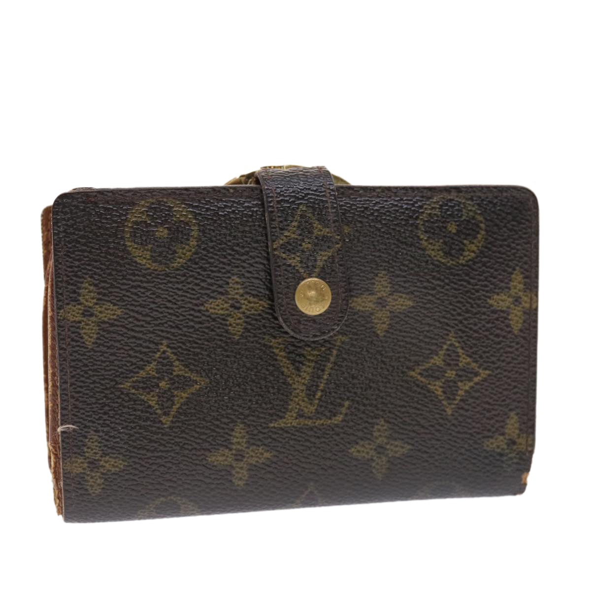 LOUIS VUITTON Monogram Porte Monnaie Billets Viennois Wallet M61663 Auth 50813