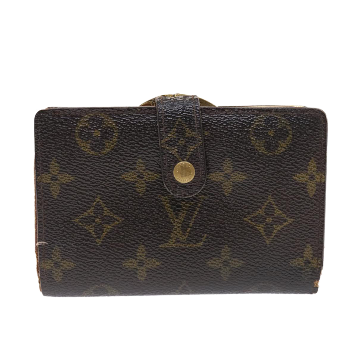 LOUIS VUITTON Monogram Porte Monnaie Billets Viennois Wallet M61663 Auth 50813