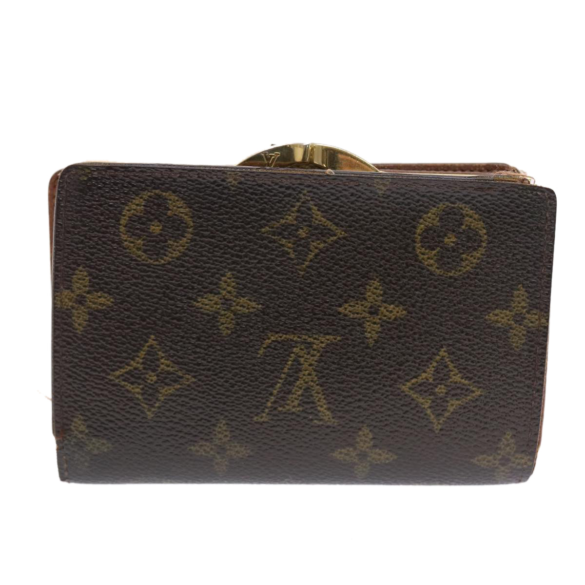 LOUIS VUITTON Monogram Porte Monnaie Billets Viennois Wallet M61663 Auth 50813