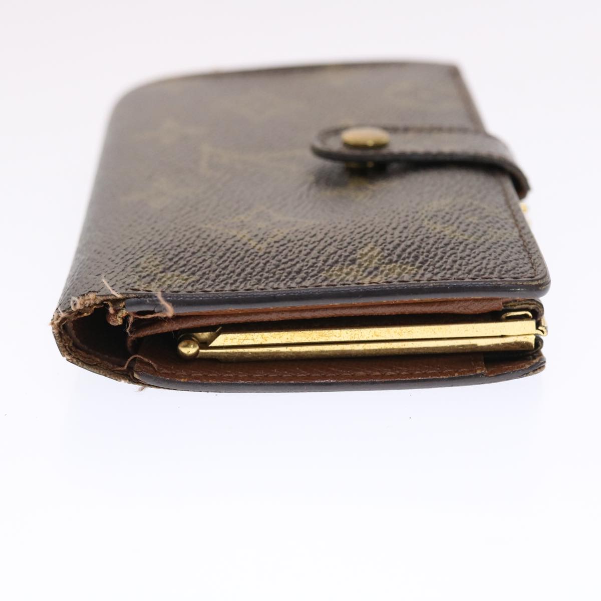 LOUIS VUITTON Monogram Porte Monnaie Billets Viennois Wallet M61663 Auth 50813